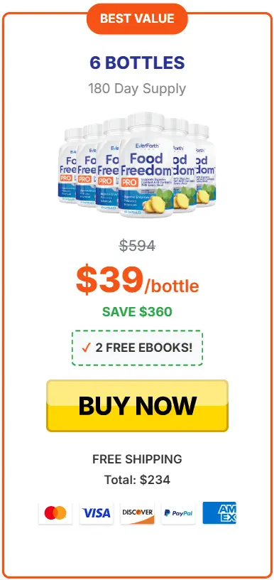 Buy Food Freedom Pro 6 Bottle